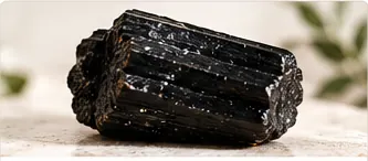 Black tourmaline, representing protection and grounding