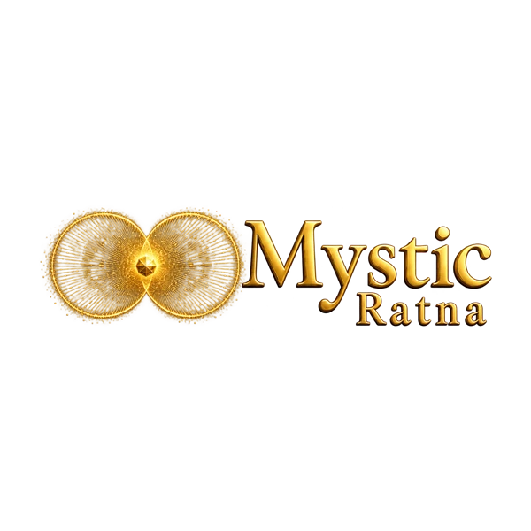 Mystic Ratna — gold emblem and wordmark